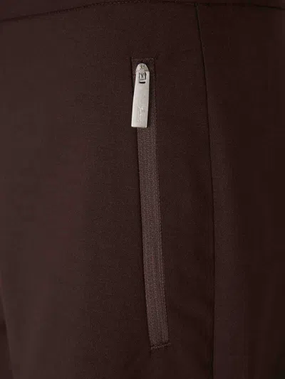 Laminar Zip-pocket Flared Trousers In Brown