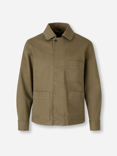 Nine In The Morning Classic-collar Shirt Jacket In Green