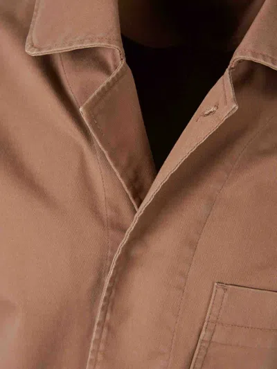 Nine In The Morning Classic-collar Shirt Jacket In Brown