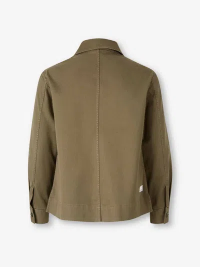 Nine In The Morning Classic-collar Shirt Jacket In Green