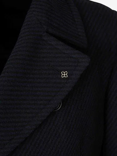 Tagliatore Wool Jacket In Blue
