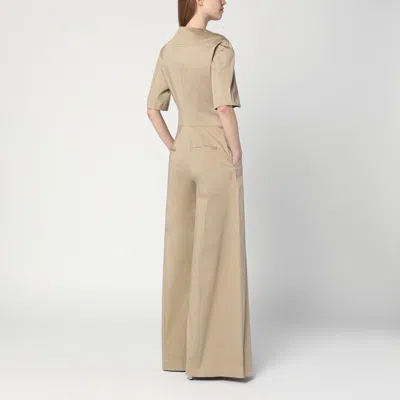 The Latest Sand Coloured Palazzo Jumpsuit In In Neutral