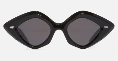 Cutler And Gross 9126 - Black On Pink Sunglasses In Black