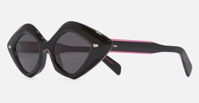 Cutler And Gross 9126 - Black On Pink Sunglasses In Black