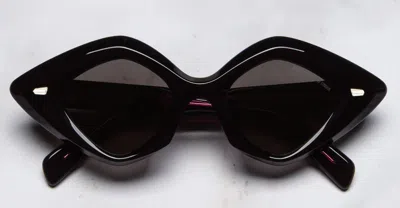 Cutler And Gross 9126 - Black On Pink Sunglasses In Black