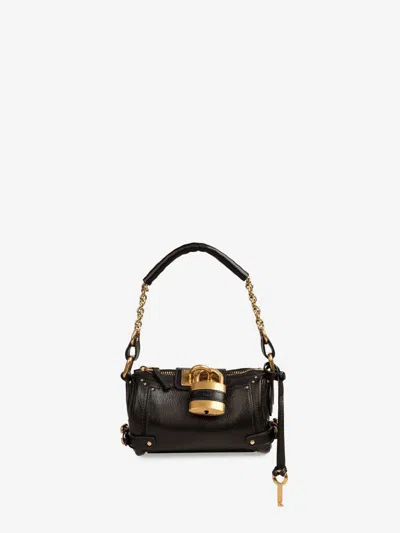 Chloé Black Leather Small Paddington Shoulder Bag