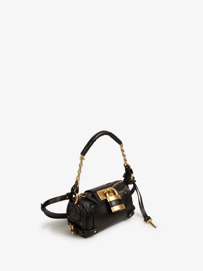 Chloé Black Leather Small Paddington Shoulder Bag