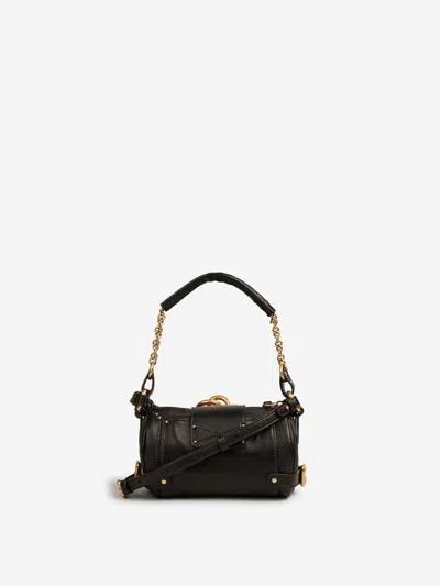 Chloé Black Leather Small Paddington Shoulder Bag