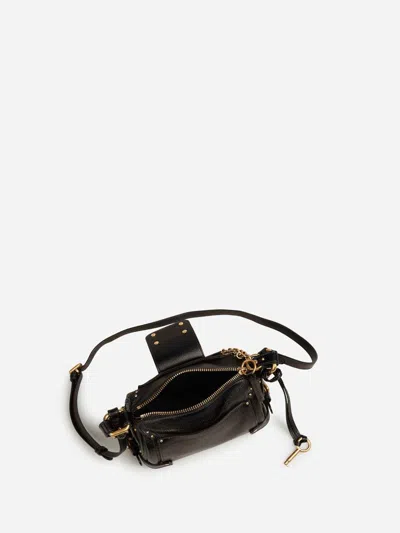 Chloé Black Leather Small Paddington Shoulder Bag