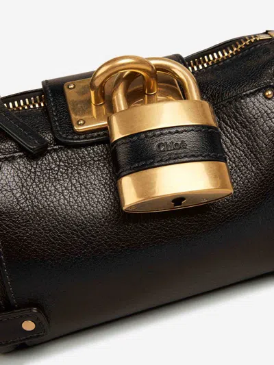 Chloé Black Leather Small Paddington Shoulder Bag