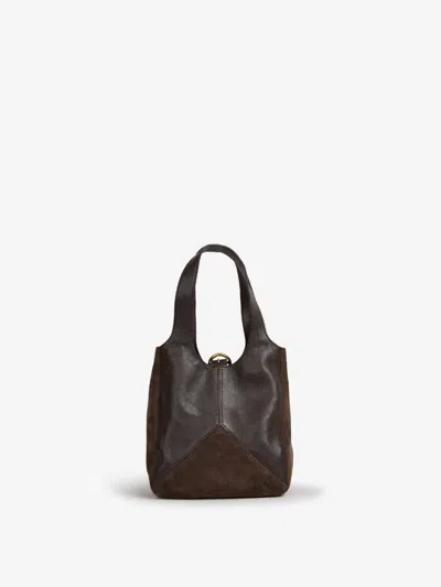 Chloé Small Balloon Patchwork Hobo Bag In Brown