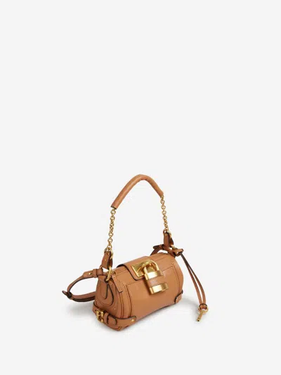 Chloé Midi Dress In Chiffon In Brown