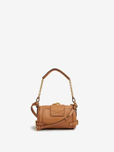 Chloé Midi Dress In Chiffon In Brown