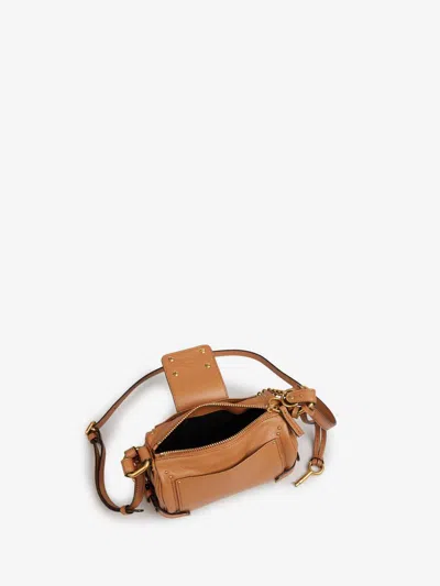 Chloé Midi Dress In Chiffon In Brown