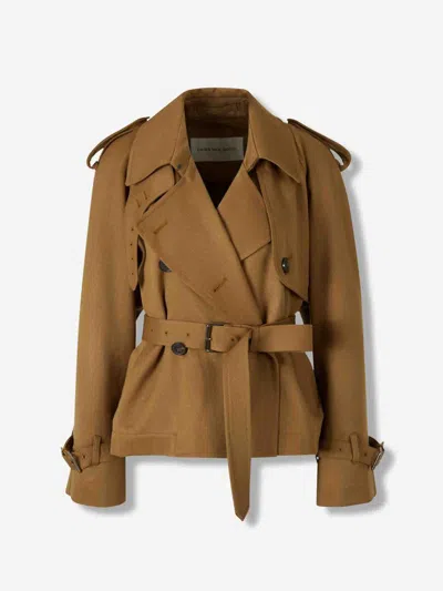 Dries Van Noten Long Coat By In Brown