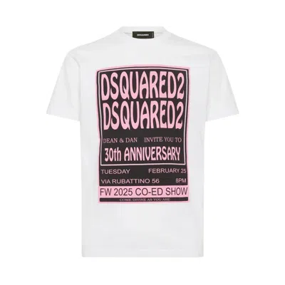 Dsquared2 Fashion Show Graphic Print T-shirt In White