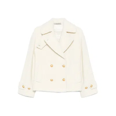 Tagliatore Double-breasted Buttoned Jacket In White