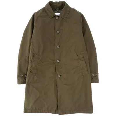 Aspesi Buttoned Cotton Coat In Green