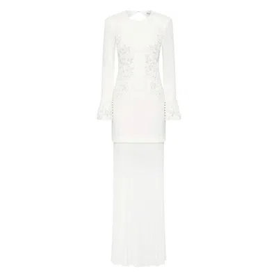 Rebecca Vallance Xanthe Long Sleeve Gown In White