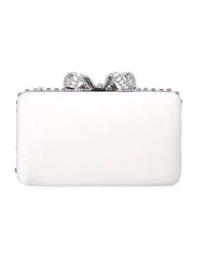 Self-portrait Crystal-embellished Clutch Bag In Multi