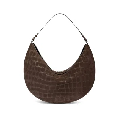 Jacquemus Dark Brown The Ovalo Hobo Bag In Brown