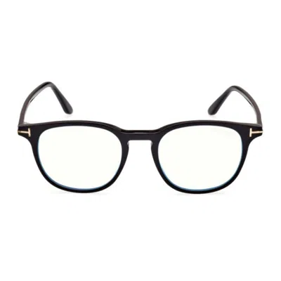 Tom Ford 53mm Square Blue Light Blocking Glasses In Black