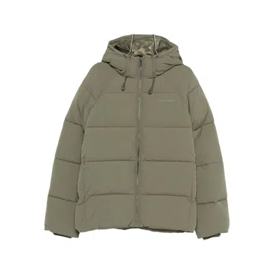 Daily Paper Hooded Puffer Jacket In Green