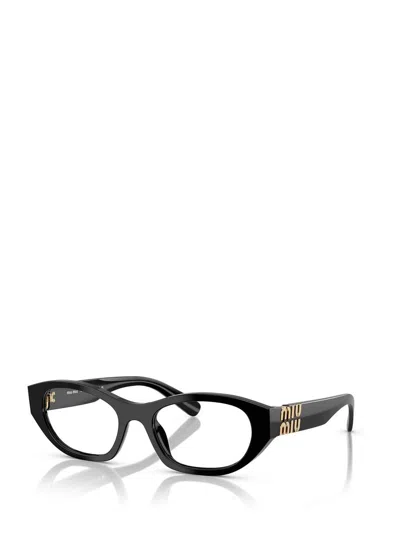 Miu Miu 0mu 03wv 16k1o1 Nero Glasses In Black