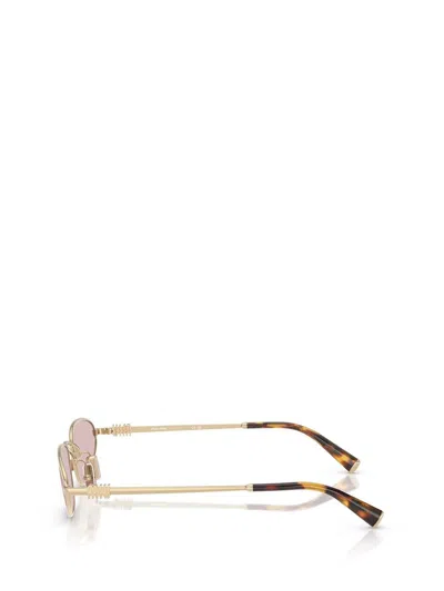 Miu Miu Narrow Oval Sunglasses In Nude