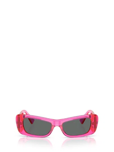 Versace Fuchsia Injectate Sunglasses In Pink