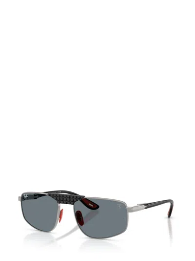 Ray Ban X Scuderia Ferrari Rb3776m Irregular Sunglasses In Gray