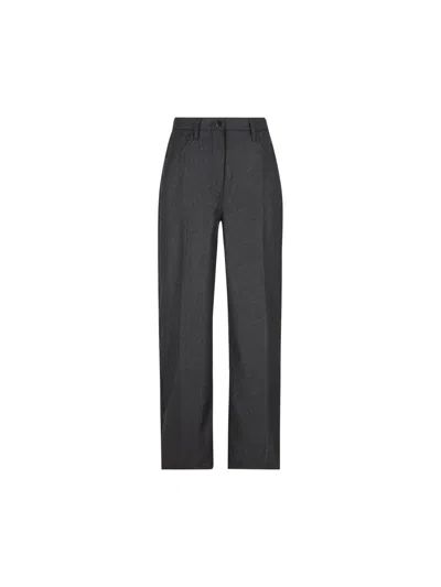 Prada Flannel Pants In Gray