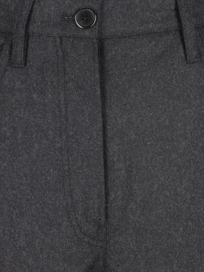 Prada Flannel Pants In Gray