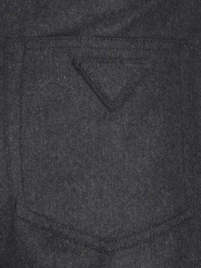 Prada Flannel Pants In Gray