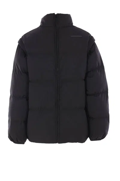 Mm6 Maison Margiela Transformable Padded Jacket In Black