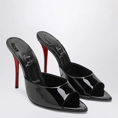 Christian Louboutin Miss Z Mules In Black Patent Leather Women In Black