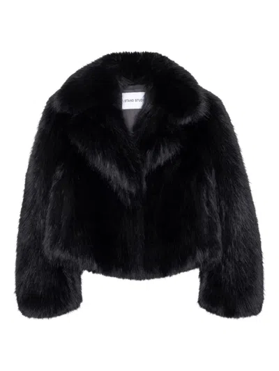 Stand Studio Faux-fur Jacket In Multi