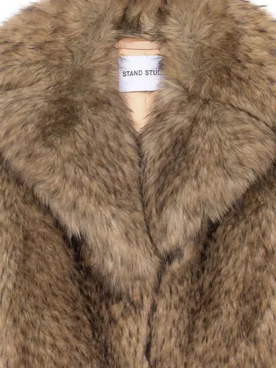 Stand Studio Samara Natural Jacket In Brown