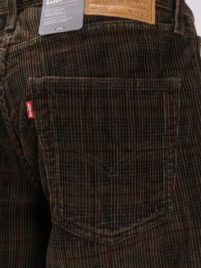 Levi's 578 Baggy Corduroy Trousers In Brown