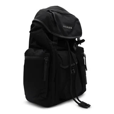 Premiata Versatile Backpack With Multiple Zippered Pockets In Black