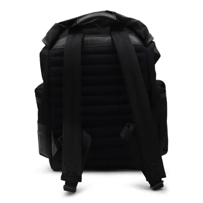Premiata Versatile Backpack With Multiple Zippered Pockets In Black