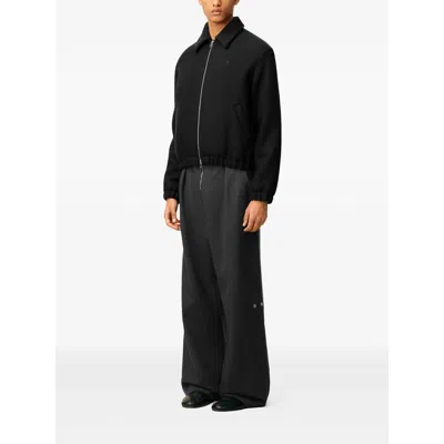 Ami Alexandre Mattiussi Corduroy Ami De Coeur Padded Zipped Jacket In Black
