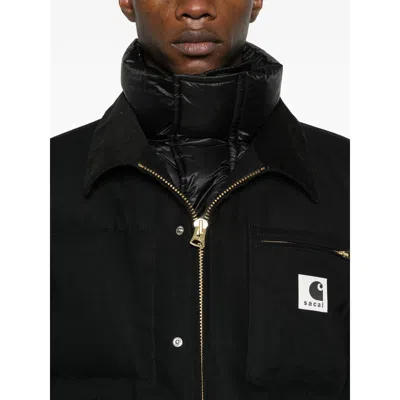 Sacai X Carhartt Outerwears In Black