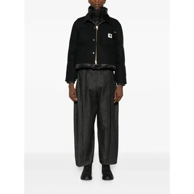 Sacai X Carhartt Outerwears In Black