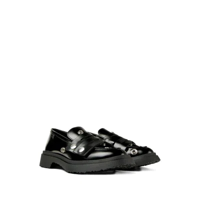 Camper Black Loafers In Multi