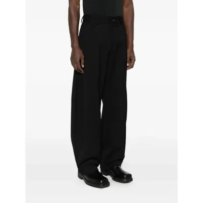 Séfr Cropped Wide-leg Pants With Five-pocket Design And Distinctive Branding In Black