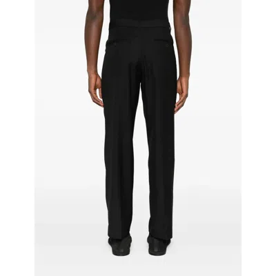 Samsoe & Samsoe Straight-leg Tailored Trousers In Black