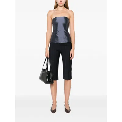 Paloma Wool Striped Detail Casual Pants In Black