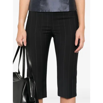 Paloma Wool Striped Detail Casual Pants In Black