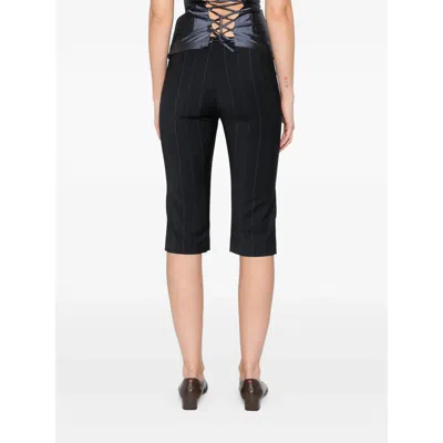 Paloma Wool Striped Detail Casual Pants In Black